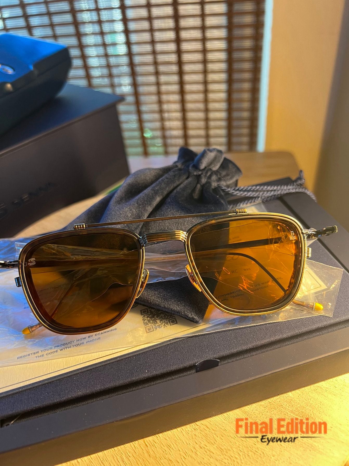 Jacques Marie Mage Senna 1992 in Antique Gold – Final Edition Eyewear