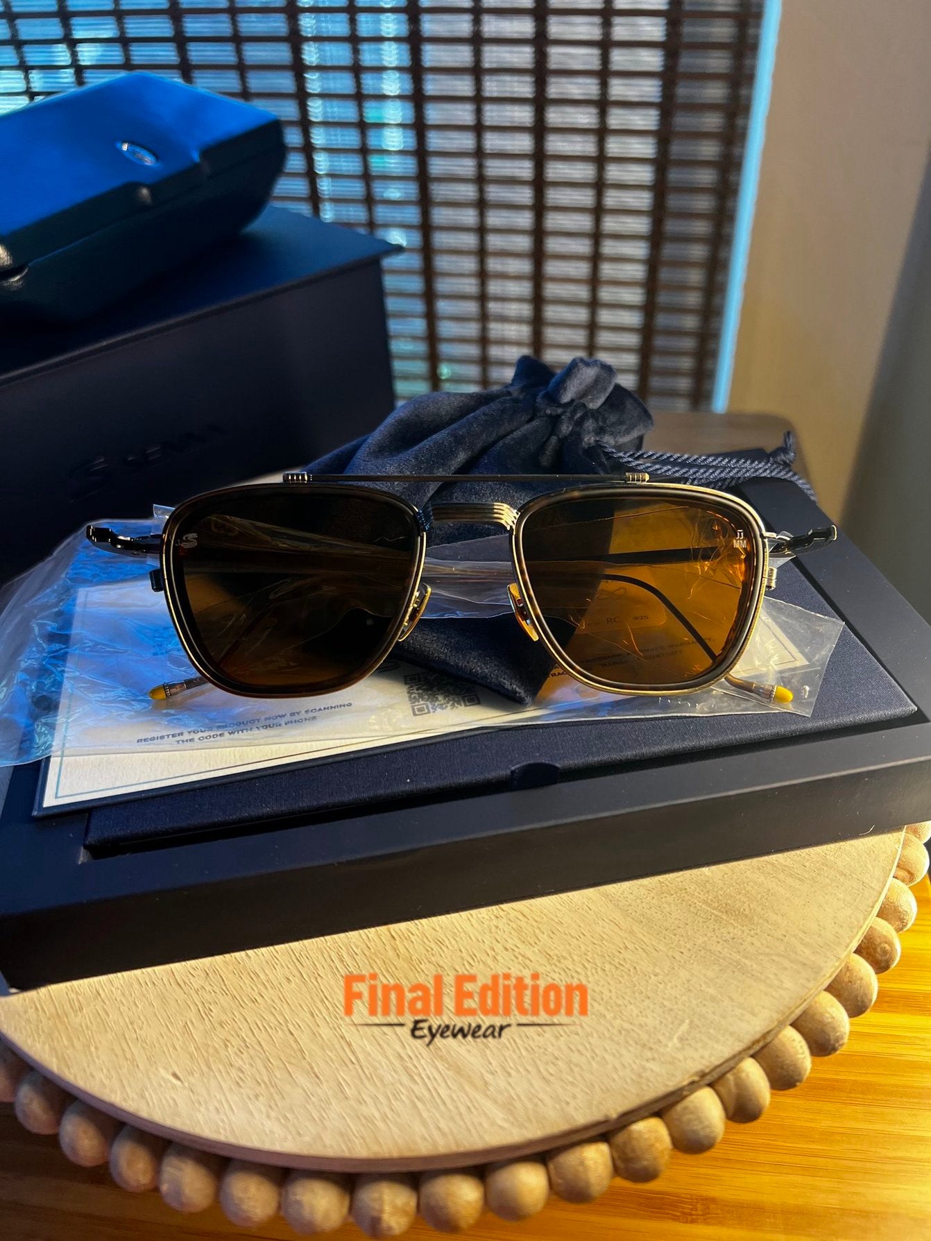 Jacques Marie Mage Senna 1992 in Antique Gold – Final Edition Eyewear