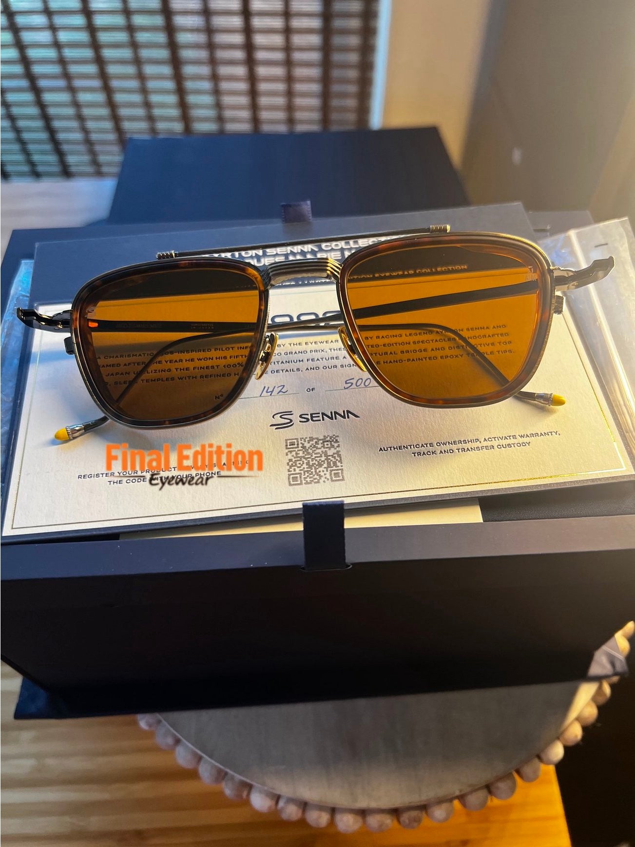 Jacques marie Mage Senna 1992 in Antique Gold – Final Edition Eyewear